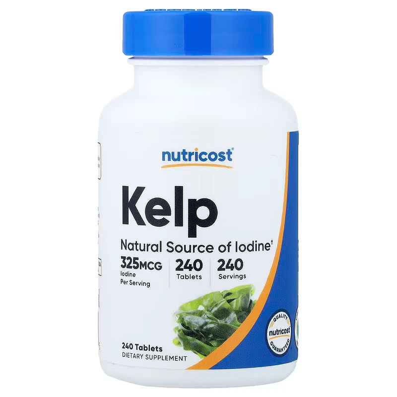 Nutricost Kelp Natural Source of Iodine 325 mcg 240 Tablet