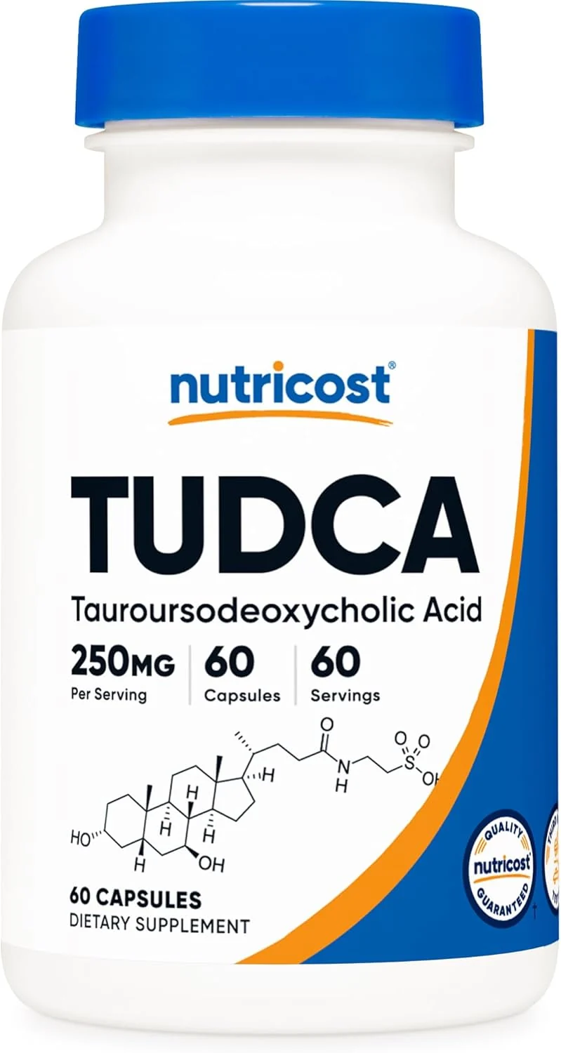 Nutricost Tudca 250mg 60 Capsules Tauroursodeoxycholic Acid Bile salt - Premium Quality
