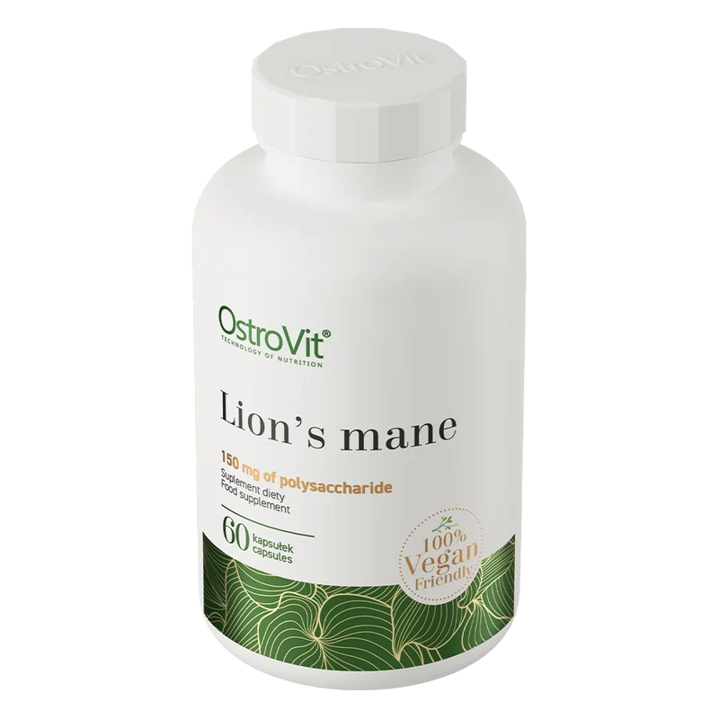 OstroVit Lion's Mane Aslan Yelesi Özü VEGE 500 mg 60 caps