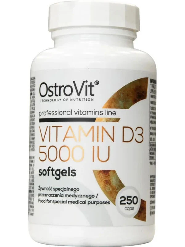 OstroVit Vitamin D3 5000IU - 250 Softgels