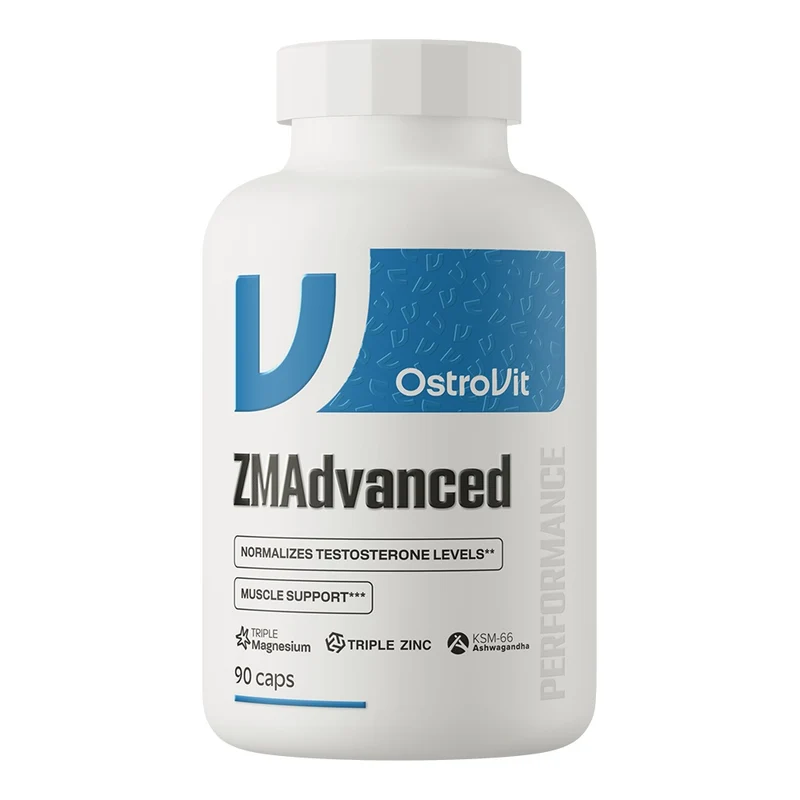 Ostrovit ZMAdvanced Triple Magnesium Zma , Daa aspartic , Theanine Ksm66 90 capsules