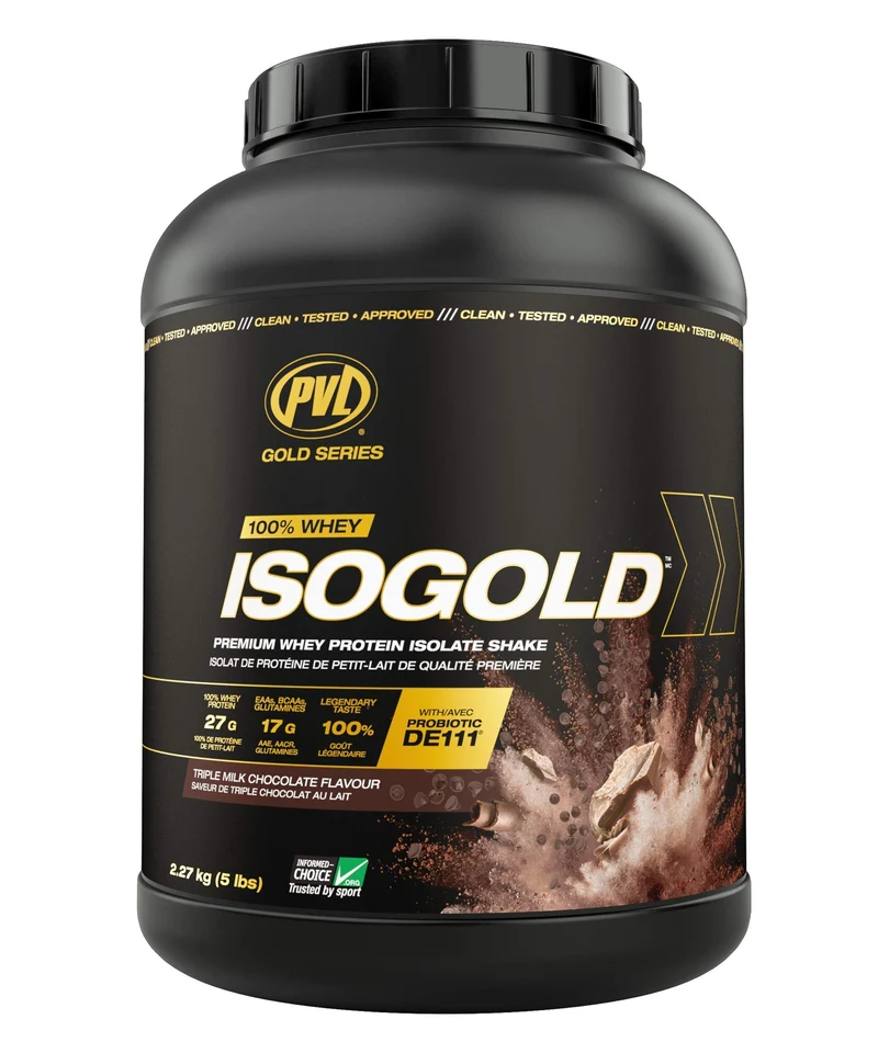 PVL ISOGOLD Grass Fed Premium Isolate 100% Whey Protein 2,27 Kg - KANADA PREMIUM