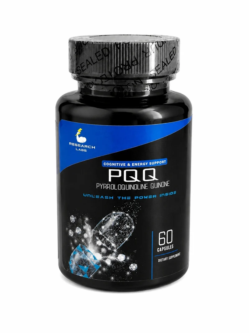 Research Labs Ultra High Purity 20mg PQQ Pyrroloquinoline ATP Energy Heart Cognitive Support Nootropic 60 Caps