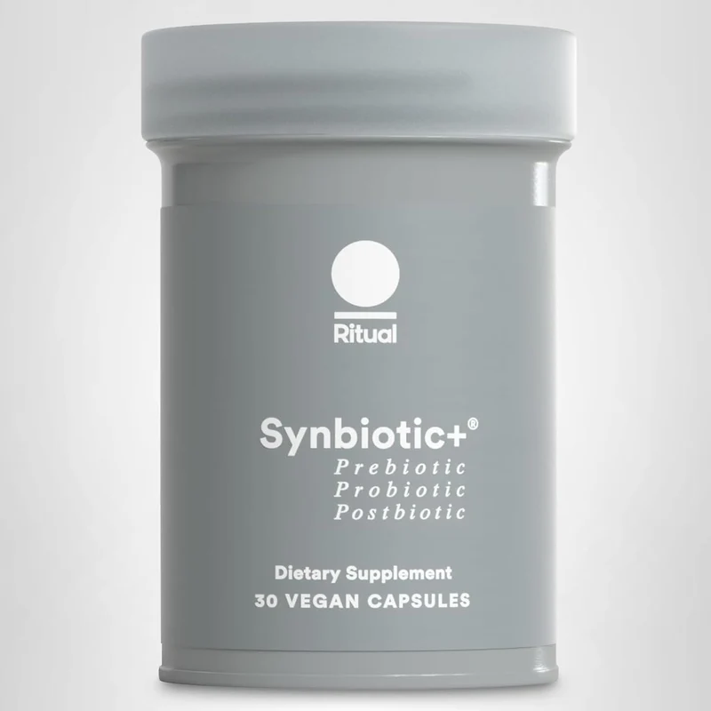Ritual Synbiotic - Complete 3-in-1 Lactobacillus Probiotic Prebiotic Postbiotic Gut Digestive Health 30 Caps