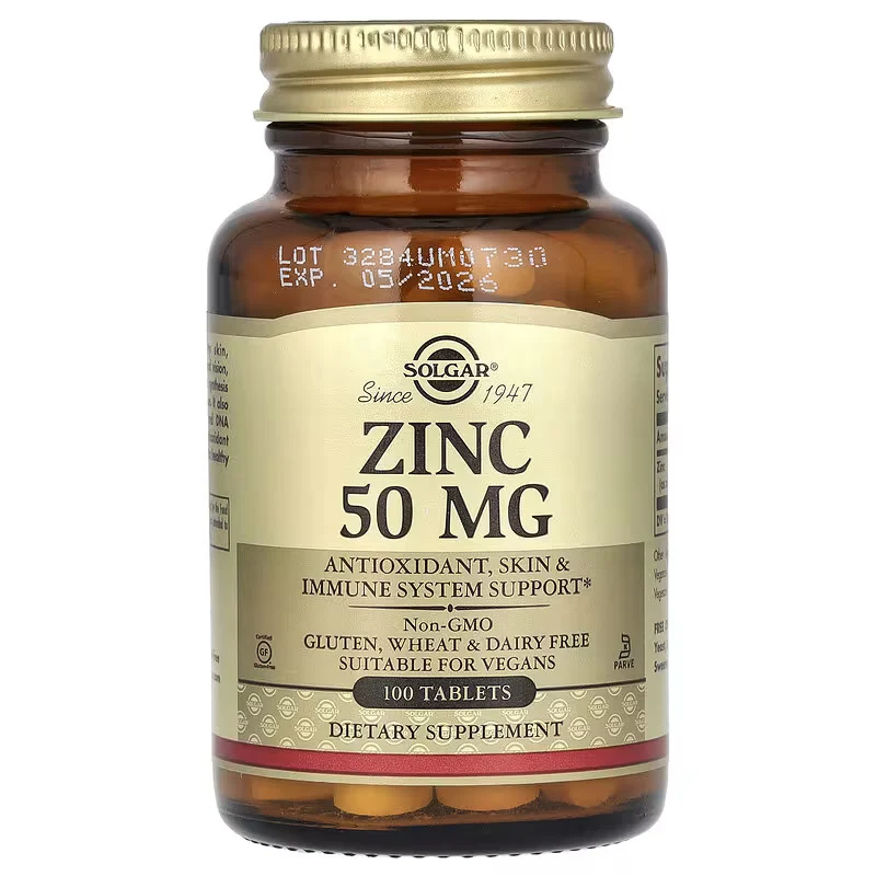 Solgar Zinc 50 mg 100 Tablets