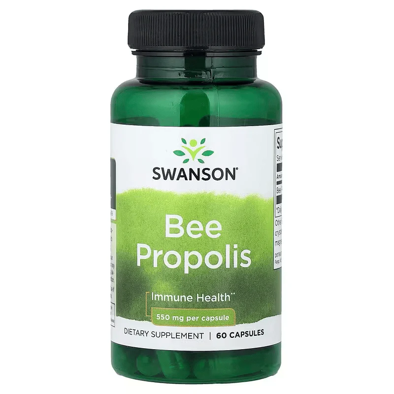 Swanson Bee Propolis Immune Health 550 mg 60 Capsules