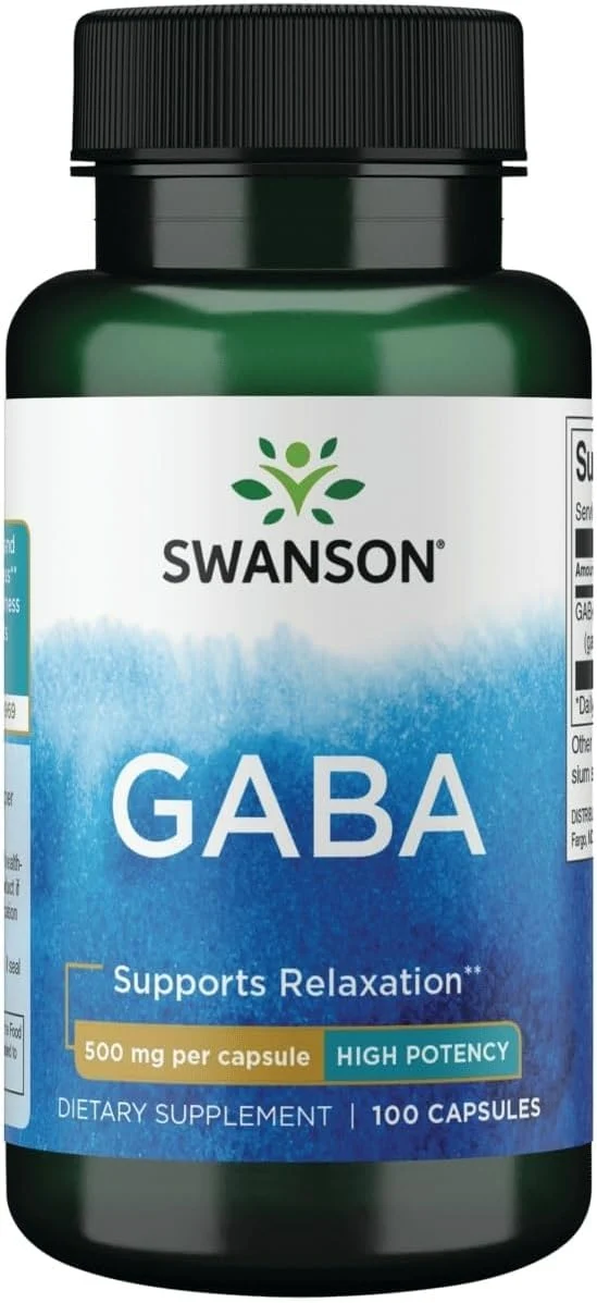 Swanson Gaba High Potency 500 mg 100 Capsul