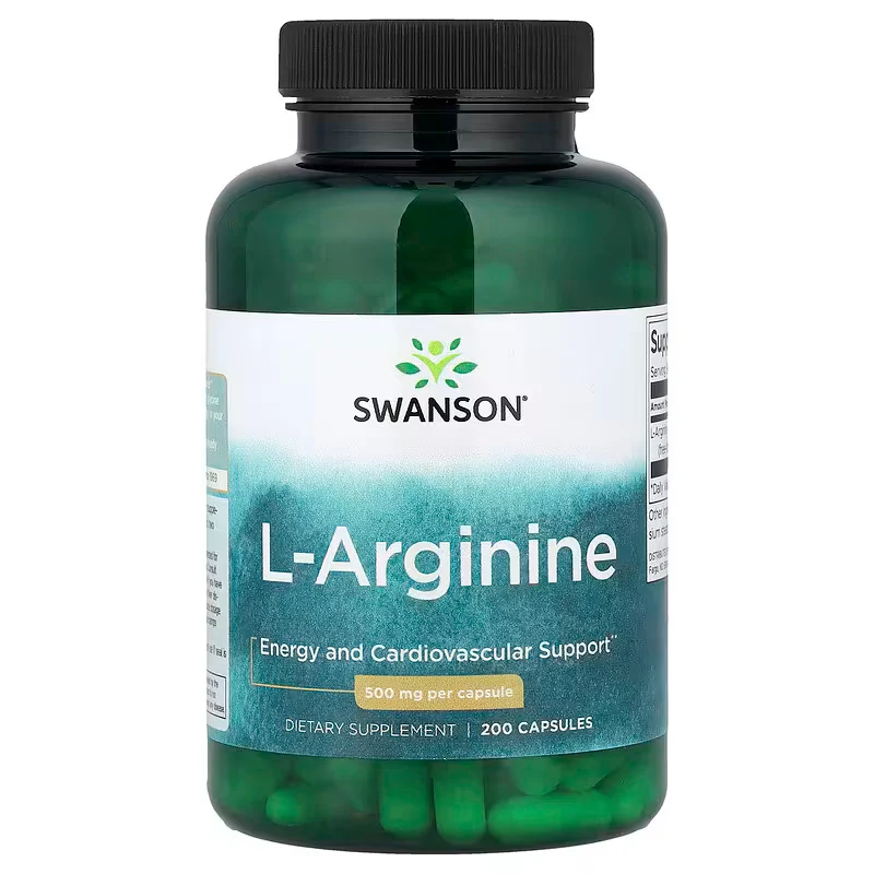Swanson L-Arginine Nitric Oxide 500 mg 200 Capsules