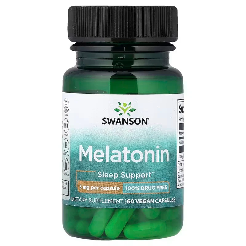 Swanson Melatonin Sleep Support 3 mg 60 Capsules