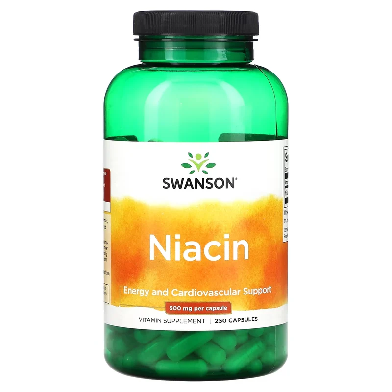 Swanson Vitamin B3 Niacin 500 mg 250 Caps