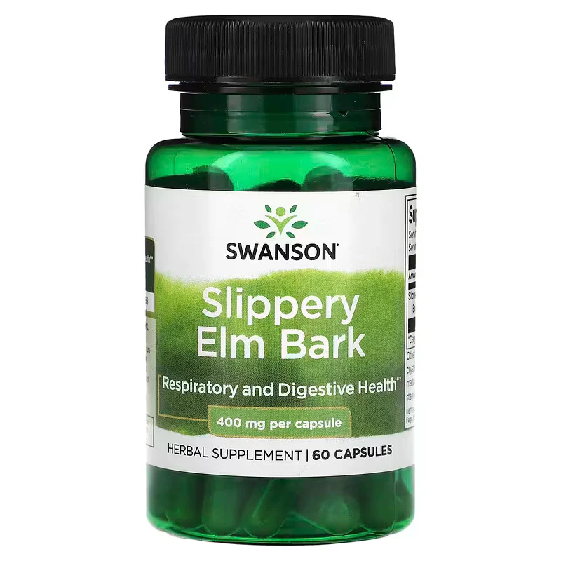 Swanson Slippery Elm Bark Digestive Health  400 mg 60 Capsules
