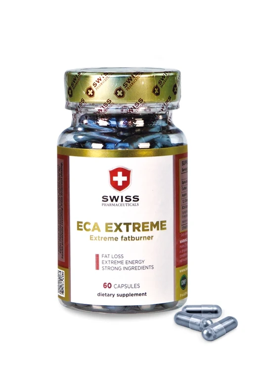 Swiss ECA Extreme Yohimbine HCl Bioperine 60 Kapsül