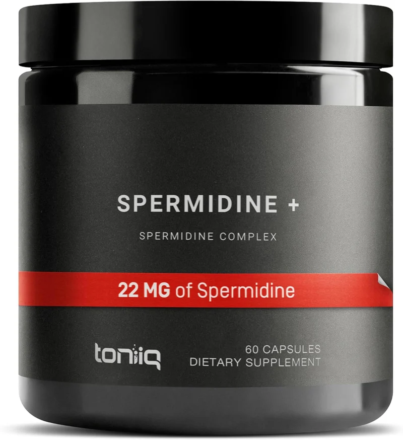 Toniiq Spermidine Rice Germ Extract and Trihydrochloride 22mg 60 Vegetarian Caps