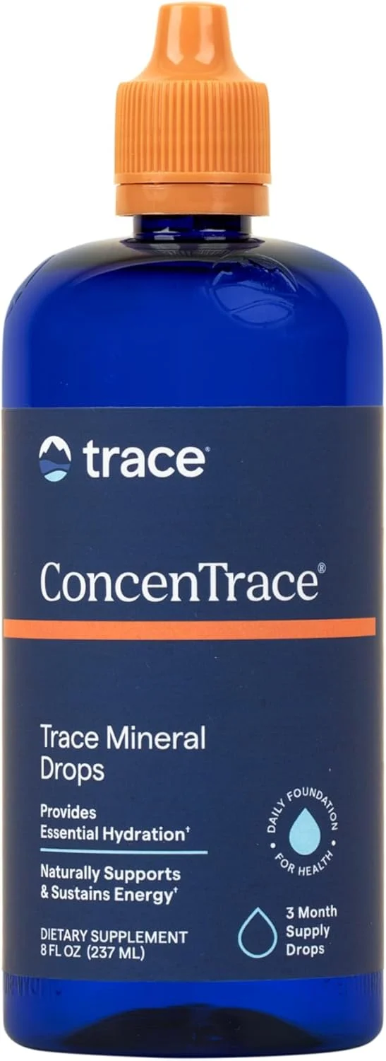 Trace Minerals ConcenTrace Trace Mineral Drops Magnesium Lithium Boron Potassium Keto Vegan 96 Servings
