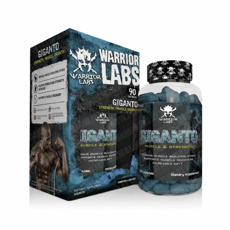 Warrior labs Giganto Mix - Mk677 , IGF1 , Nac , Milk Thistle Tudca 90 Caps