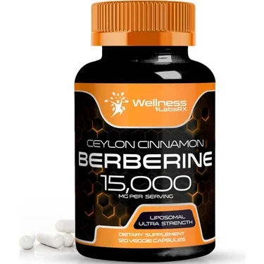 Wellness Labs Liposomal Berberine + Ceylon Cinnamon+Turmeric + Ginseng + Ginkgo biloba 15,000mg – 120