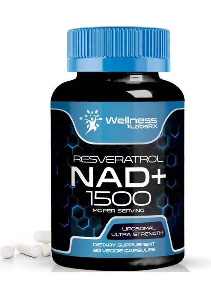 Wellnees Labs Liposomal NAD + Resveratrol 1500 mg 90 Kapsül
