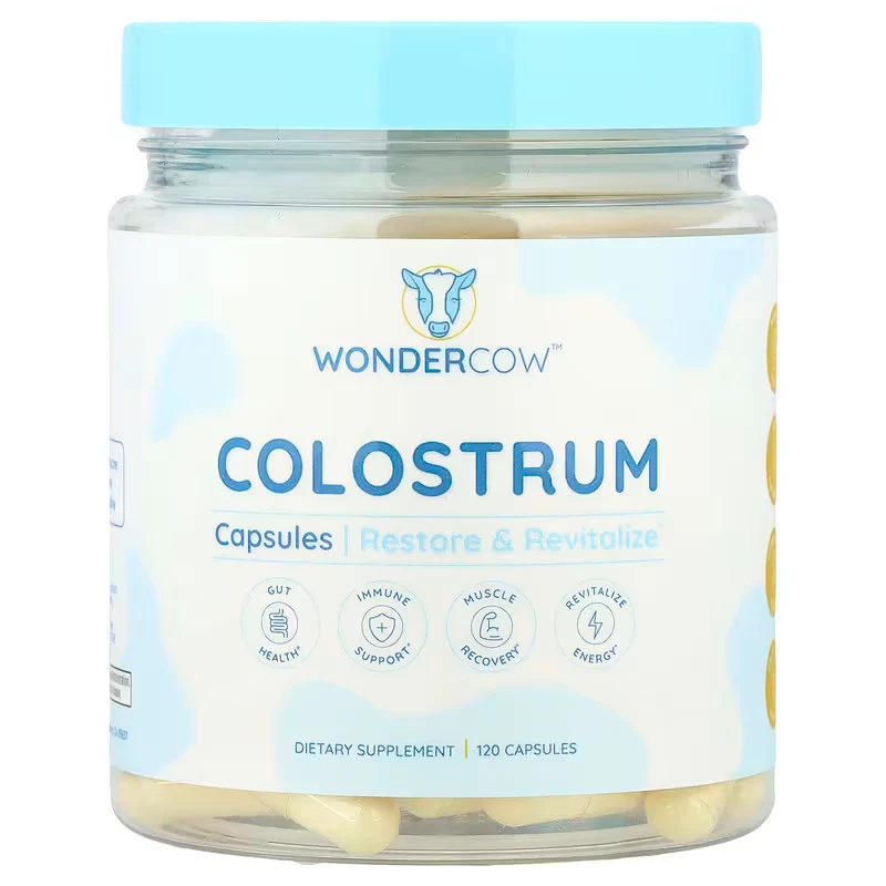 WONDERCOW Bovine Colostrum Restore & Revitalize Immune Support 120 Capsules