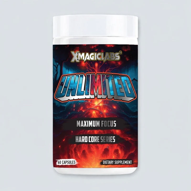 Xmagiclabs UNLIMITED Dmae , Alpha Gpc , Rhodiola Rosea , Tyrosine , Bacopa , Huperzine , Saffron , Panax Ginseng  60 Caps