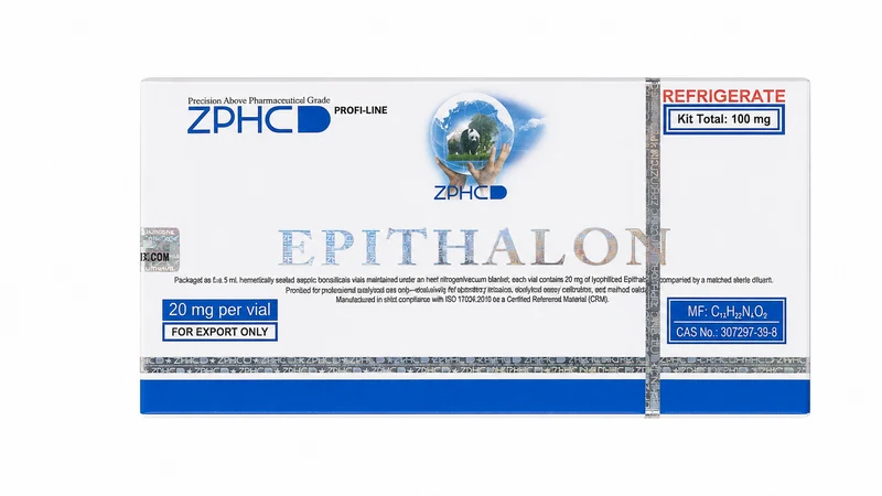 Zphc Epithalon 100mg Lyophilized Peptide + Bacteriostatic Water