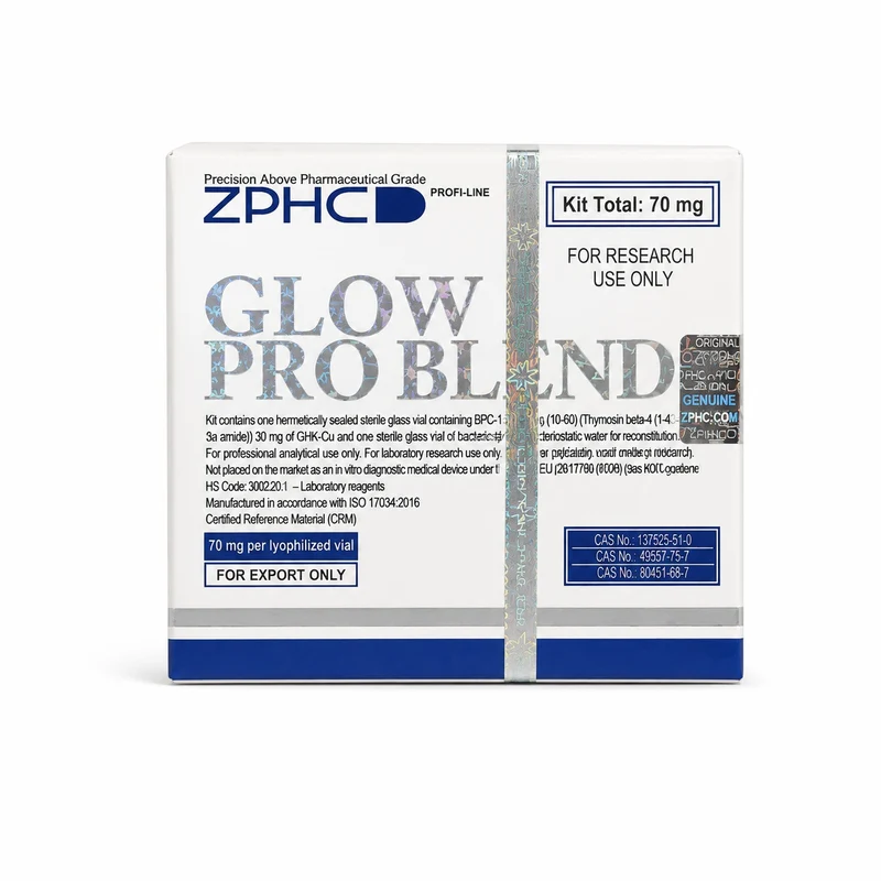 Zphc Glow Pro Mix 70mg  BPC157 + TB500 + GHK-Cu