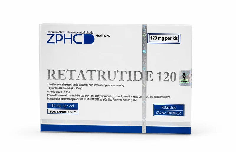 Zphc Retatrutide  120 mg 2 vials × 60 mg + Bac Water