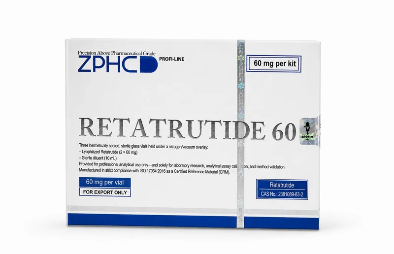 Zphc Retatrutide  60 mg 1 vials × 60 mg + Bac Water (TEK FLAKON GÖNDERİLMEKTEDİR)